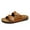 Brown, variant on FREISTERN Unisex Cork Footbed Sandal Comfort Slide Sandals for Women Men