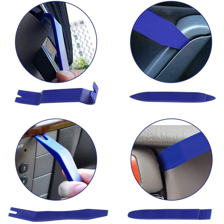 BLAU GRUN 5PCS Auto Trim Removal Tool Kit, Car Interior Door Panel Clip  Fastener Removal Set