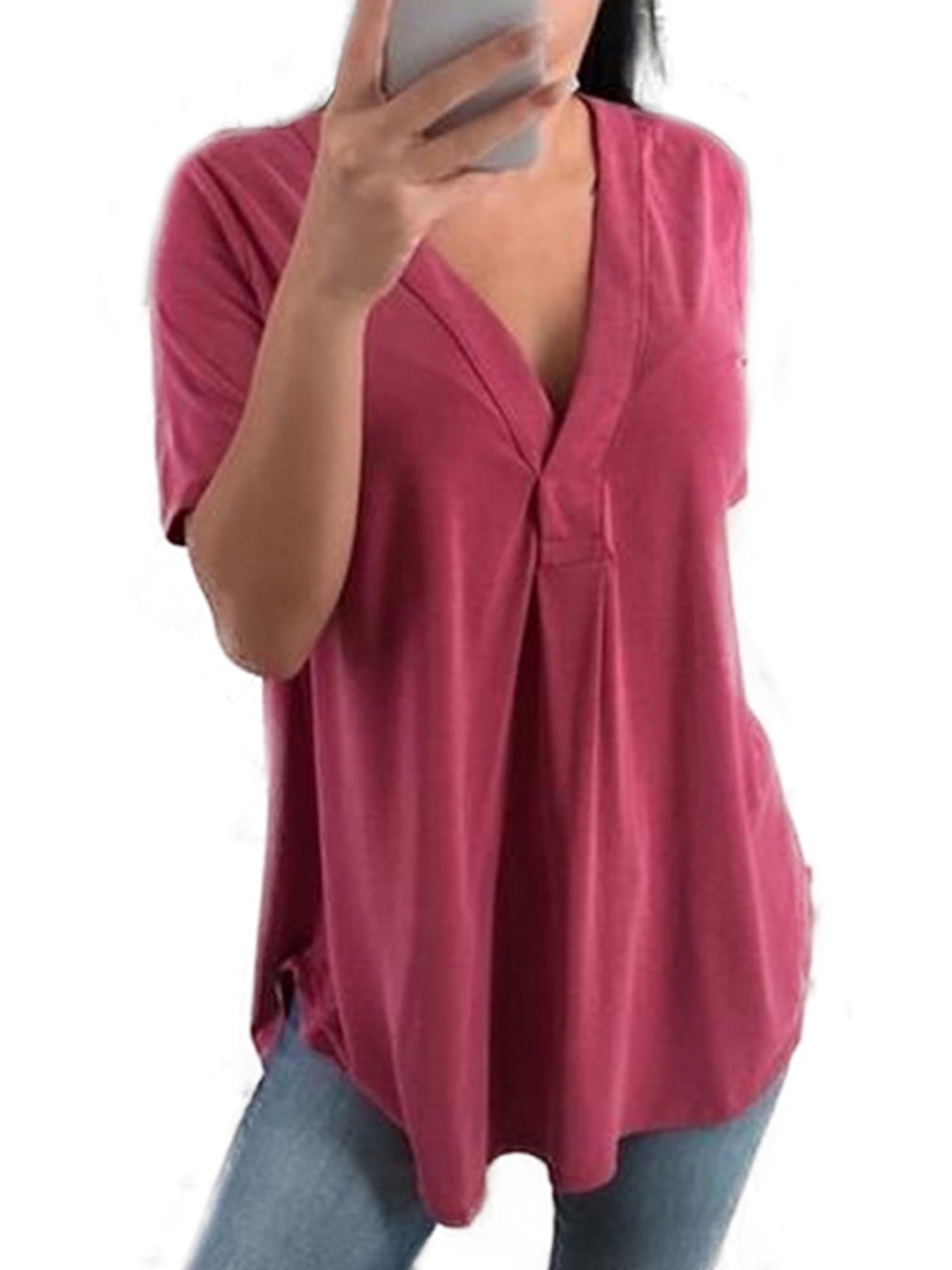 walmart plus size tops women's