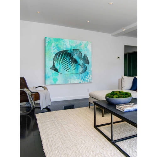 "The Blue Empire" Painting Print on Wrapped Canvas