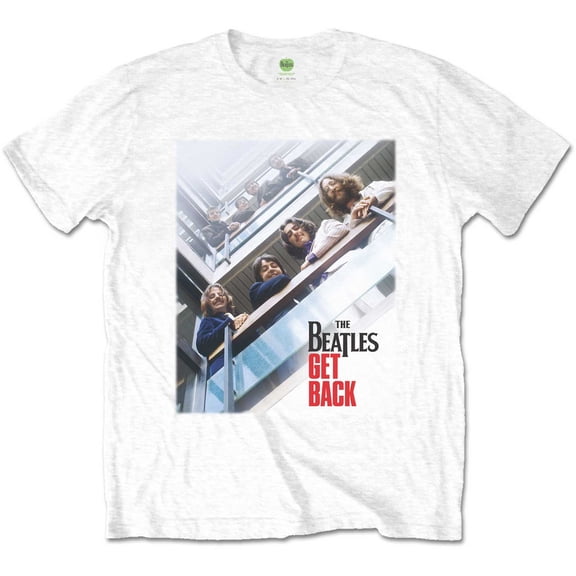 The Beatles Unisex T-Shirt Get Back Poster (Small)