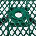 thumbnail image 7 of 4' Rectangular Expanded Metal Picnic Table, 48"L x 62"W, Green, 7 of 7