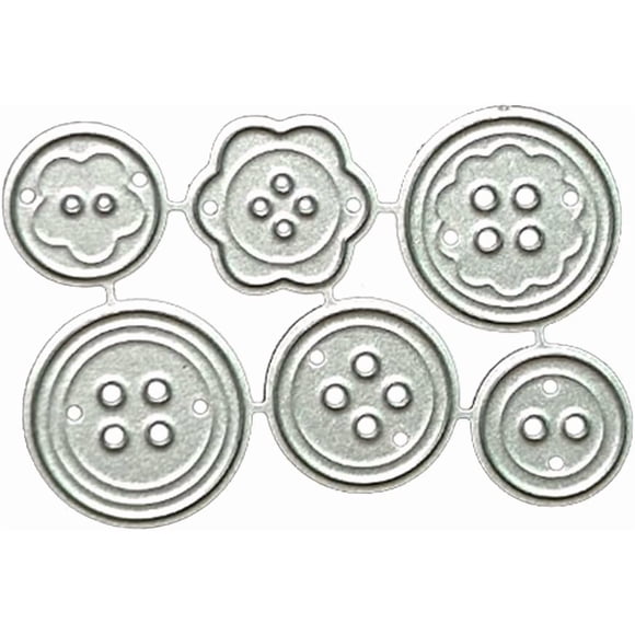 Matrices de corte con forma de botón Fansoftiks para scrapbooking
