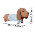 thumbnail image 2 of Forestwhale Soft Dachshund Shaped Plush Chew Toy for Dogs 8.3" Calming Anxiety Relief Pet Stuffed Animal Cuddly Comfort Toy for Small Medium Breeds, 2 of 7