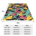 thumbnail image 3 of Fotbe Angry Shark Pattern Manta de Franela Acolchonada con Estampado, Súper Suave y Esponjosa, Extra Grande para Sofá, Cama, Uso Todo el Año-40"x30", 3 of 7