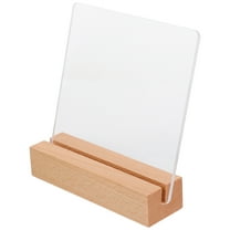 Toyvian Acrylic and Wood Nail Art Display Holder for Manicure and Tools