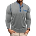 thumbnail image 1 of Men's T-Shirt, Solid Color Round Neck Casual Top, Soft Polyester Fabric for Daily Comfort and Versatile Wear, 1 of 6