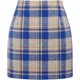 thumbnail image 1 of Falda a cuadros de cintura alta para mujer Azul XL Azul XL Xishao ropa, 1 of 2