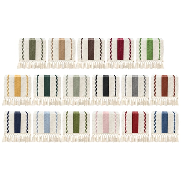 Boho Table Runner with Tassels, Rustic Farmhouse Table Runner Macrame Burlap Table Decoration, for Bohemian Kitchen Dining Table Living Room Bedroom Farmhouse Home Decor 11.8" * 70.9" Army Green