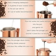 thumbnail image 4 of Mixpresso Stainless Steel French Press Coffee Maker 26 Oz 770 Ml Double Wall Metal Insulation Coffee Press & Tea Brewer Easy Clean & Easy Press, Strong Quality Coffee Press, Copper Small French Press, 4 of 7