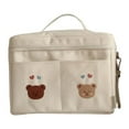 thumbnail image 2 of Bolsa de pañales para bebé, bolsa de almacenamiento, bolsa multifunción, organizador de cochecito para botella de juguetes y pañales , Dos Dos blancos, 2 of 9