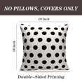thumbnail image 2 of LALILO Throw Pillow Covers Polka Dot Black And White Dot Geometric Cushion Cover 18" x 18", 2 Pack, 2 of 6