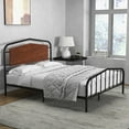 thumbnail image 7 of TROPOW Full Size Bed Frame,Platform Bed Frame with Wooden Headboard, Heavy Duty Metal Slats Support, Under Bed Storage, No Box Spring Needed, Noise Free, Easy Assembly for Bedroom - Brown, 7 of 7