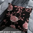 thumbnail image 2 of Homewish Rustic Flower Fabric by the Yard 1 Yard,Natural Plant Home Decor Fabric by the Yard,Pink Black Sewing Fabric For Girls Boys,Super Cozy Room Decor, 2 of 6