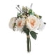 thumbnail image 5 of Ramo artificial Zulema Arreglo de bodas Decoración de hojas Ramo de simulación de seda Blanco, 5 of 6