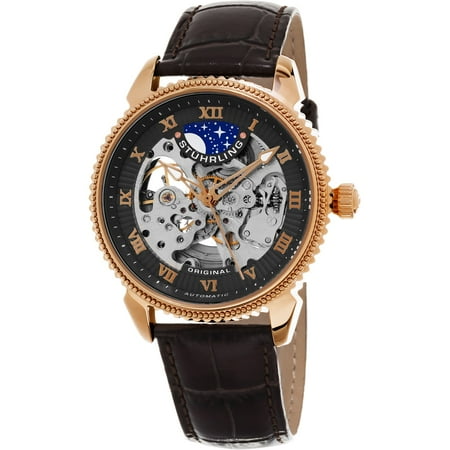 Stuhrling Original Men's Automatic Special Reserve Leather Strap Watch