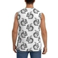 thumbnail image 4 of Balery Black Squirrel Men's Sleeveless Muscle Shirts Workout Tank Top, Moisture Wicking, Odor Protection-3X-Large, 4 of 8