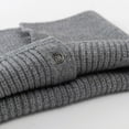 thumbnail image 5 of UJNDER Winter Scarf for Men and Women Wool Bib Double Thick Knit Ring Warm Windproof Dark Gray One Size, 5 of 5