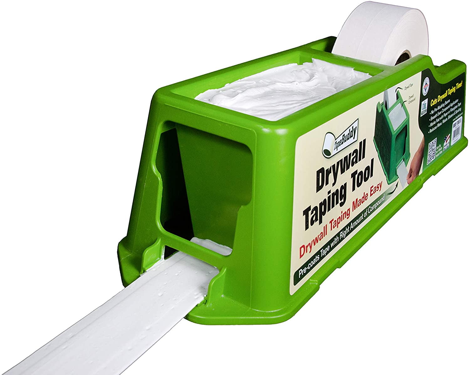 Buddy Tools TapeBuddy Drywall Taping Tool Fast Drywall Taper 20” Green