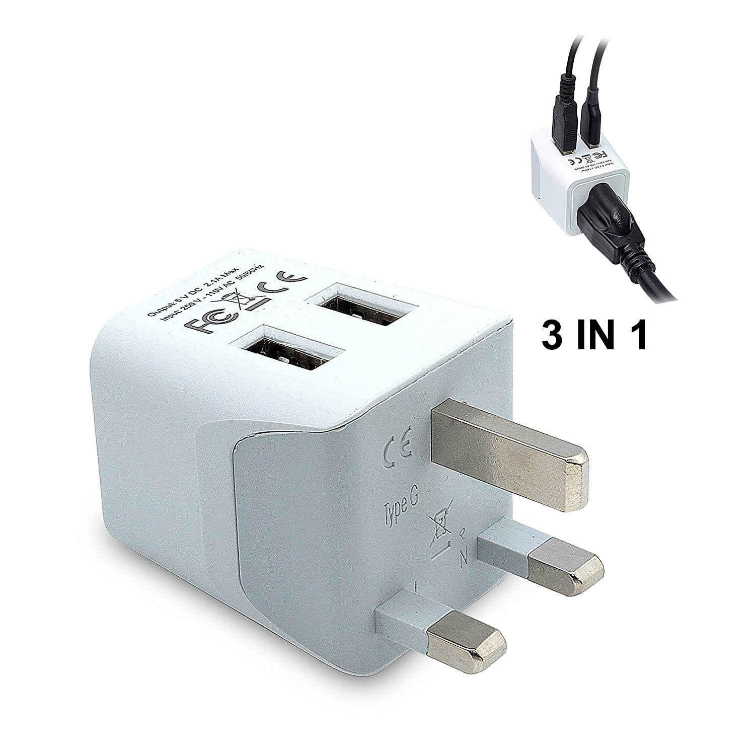 travel plug adapter for ireland