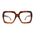 thumbnail image 3 of SA106 Super Oversize Granny Thick Plastic Ironic Eyeglasses Tortoise, 3 of 4