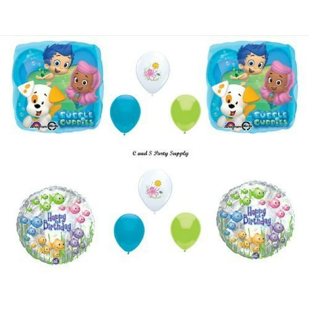 Bubble Guppies 10 PIECE Birthday Party Balloons Decorations Supplies