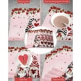 thumbnail image 6 of Valentines Placemats Gnome Heart Red Roses Valentines Day Place Mats for Dining Room Love Stripes Washable Table Mats for Kitchen Dining Decorations Set of 6, 6 of 6