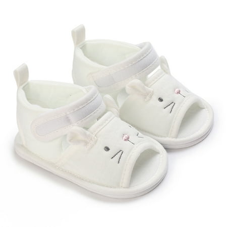 

Baby Girls Cartoon Cat Pattern Summer Sandals Shoes Anti-Slip Soft Sole Princess Shoes 0-18M
