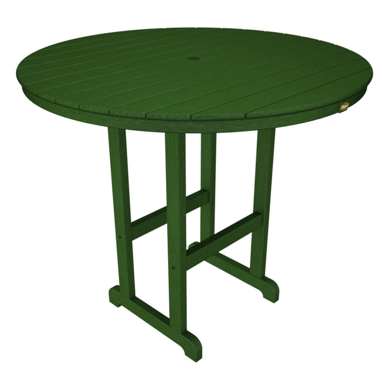 Trex Outdoor Furniture Recycled Plastic Monterey Bay Round Bar Height Table