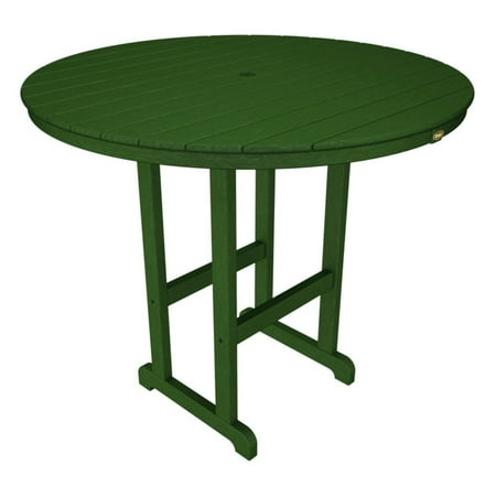 Recycled Plastic Bar - Trex Outdoor Furniture Recycled Plastic Monterey Bay Round Bar Height Table