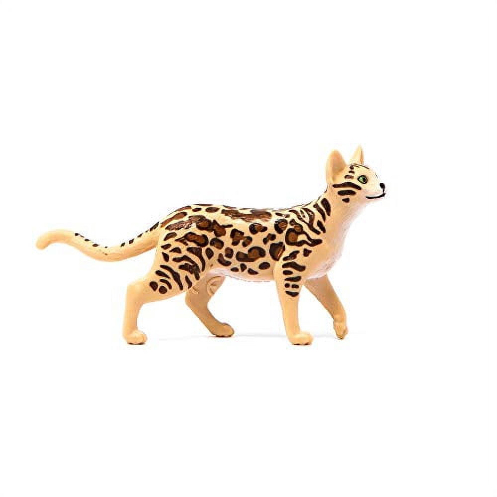 Schleich - Wild Life: Bengal Cat Animal Toy, Educational, Realistic & Detailed Playset, 1 Pc