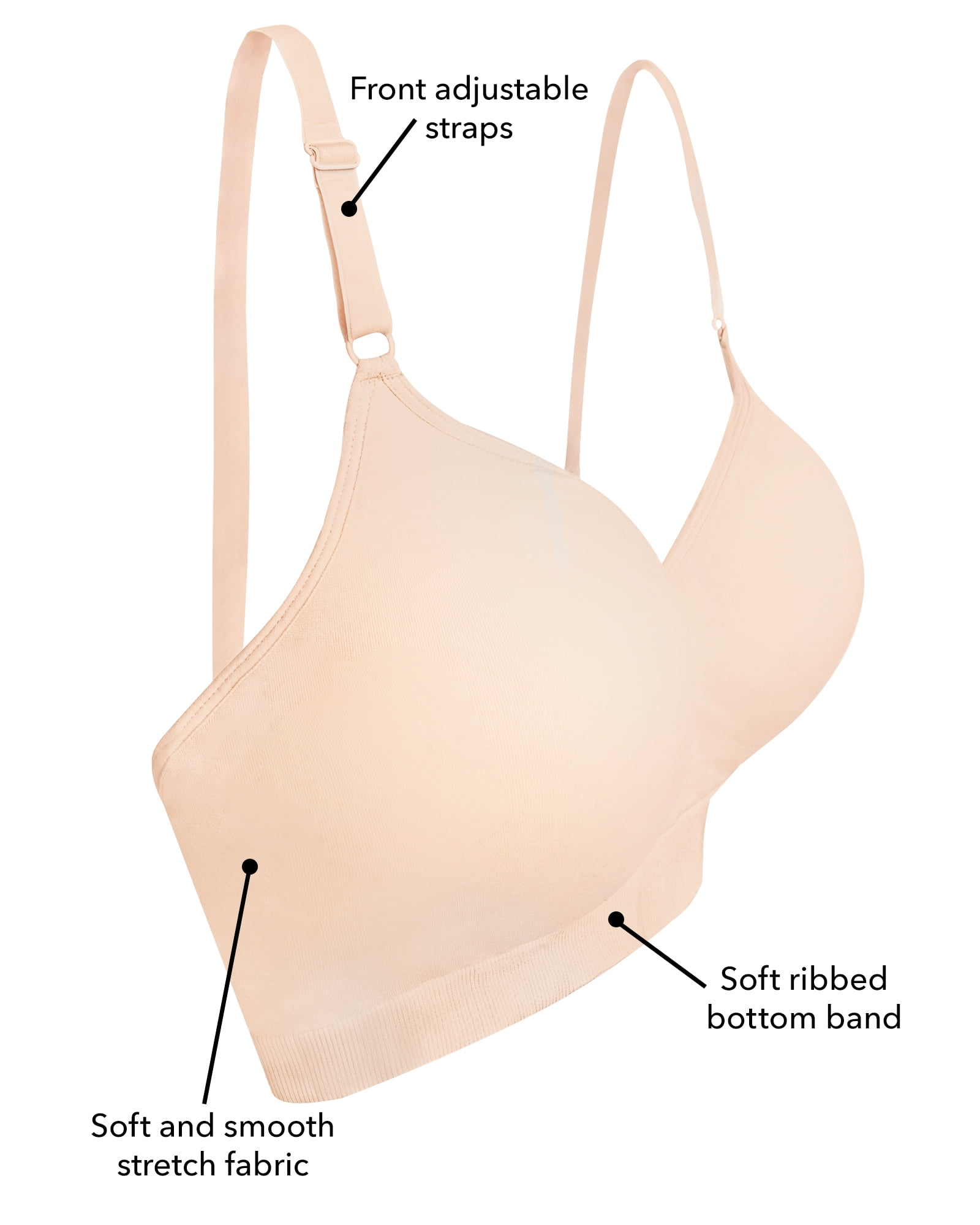 Fruit of the Loom Women's Seamless Wire Free Lift Bra, Style FT640