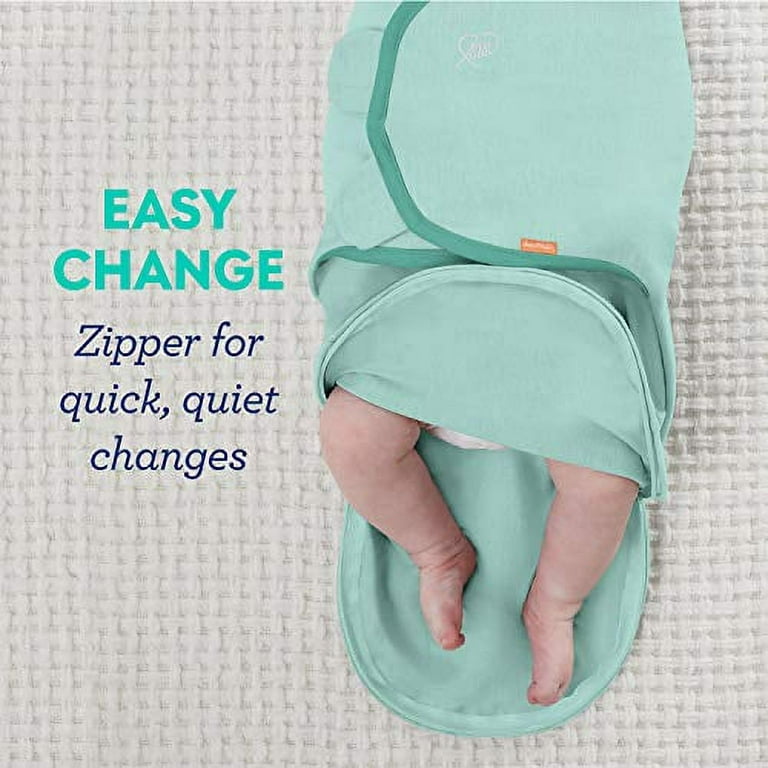 SwaddleMe Easy Change Swaddle ? Size Small/Medium, 0-3 Months, 1-Pack (Ikat  Geo) Easy to Use Newborn Swaddle with Bottom Zipper So You Can Change
