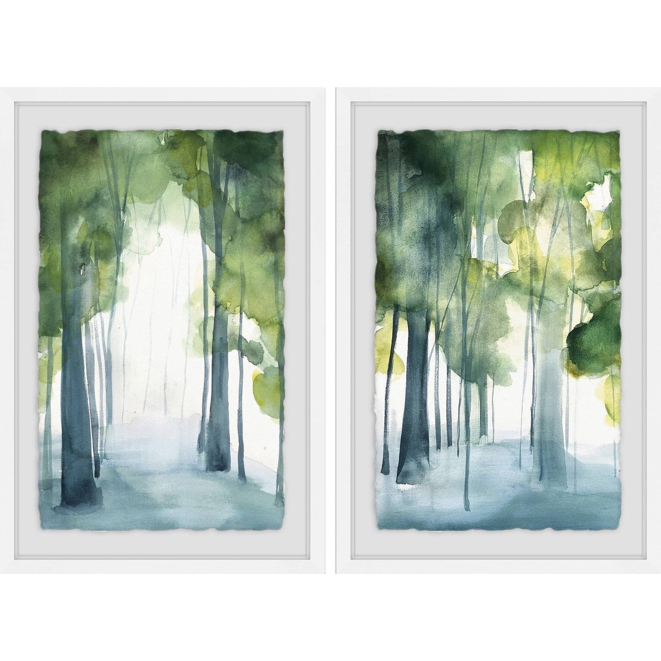 Marmont Hill Through the Haze II Diptych by Christine Lindstrom