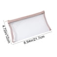 thumbnail image 4 of Mesh Pencil Case, 5 Pack Transparent Zipper Pencil Pouches, Large Capacity Pen Storage Bags, for Students Back to School Supplies, Pink, 4 of 7