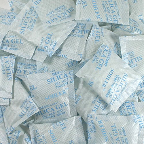 WVacFre 2 Gram(250Packs) Food Grade Moisture Absorber Silica Gel Desiccant  Packets for Storage,Desiccant Beads Silica Gel Packs for Moisture Control