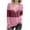 Pink, variant on Oplxuo Women's Color Block Long Sleeve Tops Fall Dressy V Neck Blouses Business Casual Loose Tunic Shirts