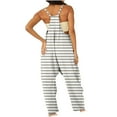 thumbnail image 2 of pstuiky Jumpsuits for Women Dressy, Womens Sleeveless Spaghetti Straps Jumpsuits Printed Loose Casual Adjustable Spaghetti Strap Jumpsuits Stretchy Wide Leg Rompers with Two Pockets, 2 of 5