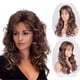 thumbnail image 3 of Guardurnaity Women Loose Curly Wavy Wigs with Brown Headgear Cover Thin Hairpiece Party Gold Cosplay Head Bangs Long Fringe Cuidado del cabello, 3 of 6