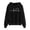 Black, variant on Valentine's Day Gifts Borniu Women's Fashion Casual Long Sleeve Print Hooded Pocket Sweatshirt Tops Blouse