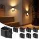 thumbnail image 1 of Luz nocturna enchufable, luz nocturna con sensor de brillo automático, 3000K blanco cálido, luz de pared ultradelgada para pasillo, baño, dormitorio, escaleras, blanco, paquete de, 1 of 7