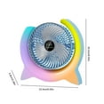 thumbnail image 3 of XGFHYJEH Desk Fan, Box Fan, Small Fan, Box Fans for Home, Desk Fans under $15.00, Small Box Fan, Portable Personal Quiet Electric Fan for Home, PVC, 3 of 7
