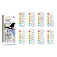 thumbnail image 3 of Viaje Acuarela Pintura Libro Dibujo Artes Juguete Entretenimiento Juego de colorear DIY Acuarela Pintura Libros para Unisex Niñas Regalos Estilo C Macarena libro de pintura de acuarela, 3 of 8