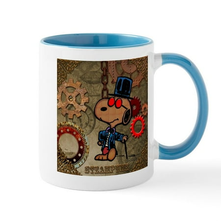 

CafePress - Steampunk Snoopy Mug - 11 oz Ceramic Mug - Novelty Coffee Tea Cup