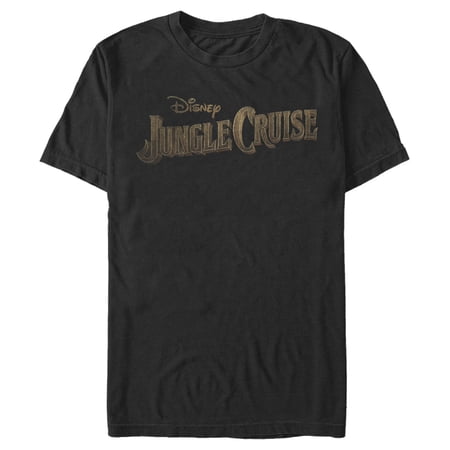 Men s Jungle Cruise Distressed Logo Graphic Tee Black 3X Large