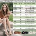 thumbnail image 6 of Atoshopce Summer Womens Flat Sandals Bohemian Beach Thong Sandals Lightbrown 7.5, 6 of 7
