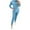 Blue, variant on Kaemgyyd Two Piece Outfits for Women Jogging Suits Casual Long Sleeve Hoodie Sweatshirt and Leggings Sweatpants Tracksuit