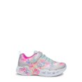 thumbnail image 1 of Skechers Youth Girls' Infinite Heart Lights Running Shoe, 1 of 9