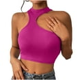 thumbnail image 1 of LSLJS Fashion Women Sleeveless Garment Comfortable Breathable Round-Neck Blouses Tops, Womens Tank Tops, 1 of 5
