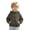 Army Green, variant on Unisex Kids Solid Hooded Windbreaker Jacket, Wind Resistant Casual Coat for School, Park, Travel & Cool Spring Fall Outdoor Wear(Coffee/3-4 Years)